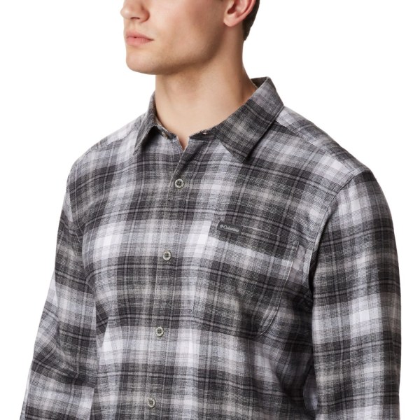 Kosele Columbia Boulder Ridge Long Sleeve Flannel Panske Čierne | SK-SMU-784021